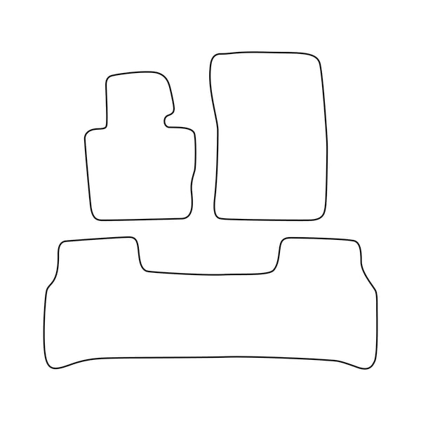 Veluurilattiamatot Land Rover Range Rover IV Vouqe 2012-2021 - mustat reunukset