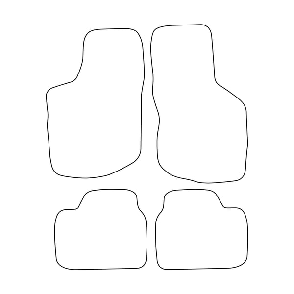 Veluurilattiamatot Opel Corsa B 1993-2000 - siniset koristeet