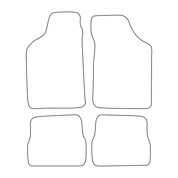 Veluurilattiamatot Peugeot 106 Lift 1996-2003 - siniset koristeet