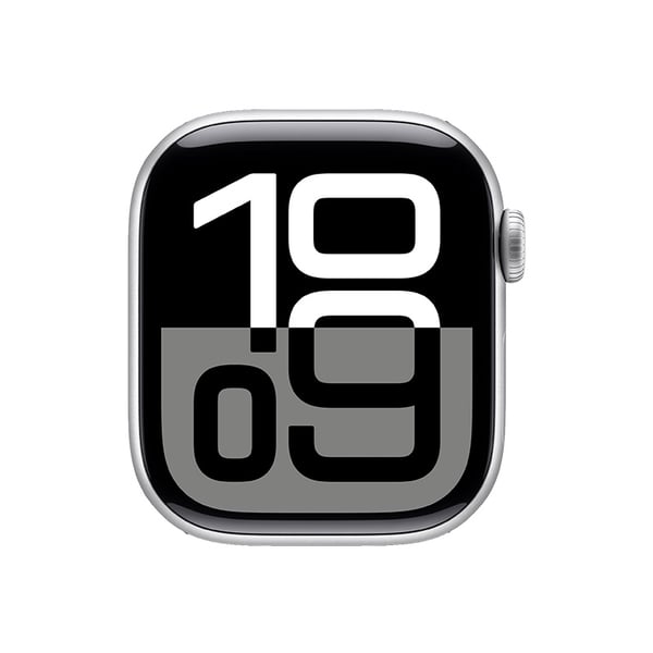 Apple Watch Series 10 Aluminum Cellular Silver 46mm Black Sport Band  Grade B Refurbished