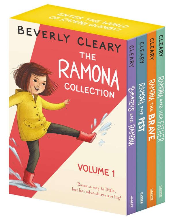 Ramona 4 kirjan kokoelma, osa 1: Beezus ja Ramona, Ramona ja hänen isänsä, Rohkea Ramona, Ramona riesa