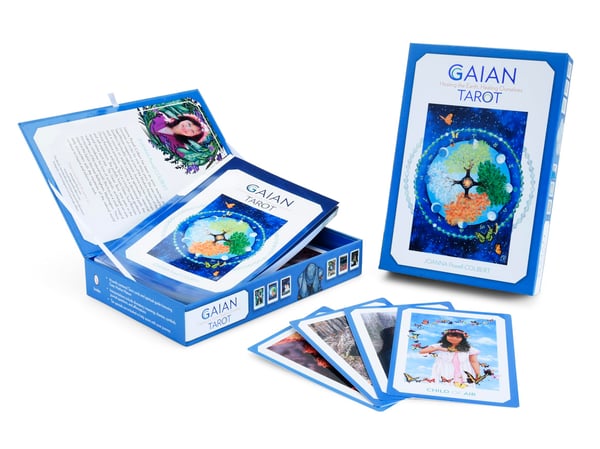 Gaian Tarot: Healing the Earth Healing Ourselves: Healing the Earth Healing Ourselves (Tarot-sæt i æske med 78 kort og guidebog)