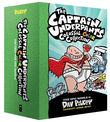 Kapten Kalsongs kolossala färgsamling (Kapten Kalsong #1-5 Box Set): Från skaparen av Dog Man