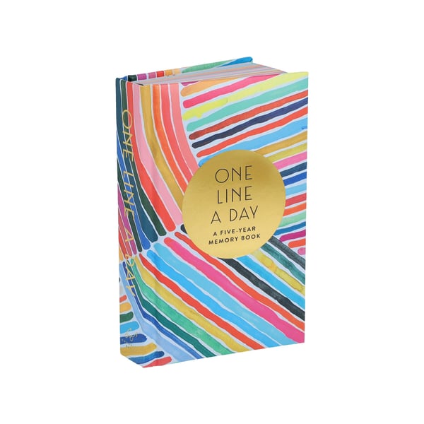 Rainbow One Line a Day: En femårig minnesbok