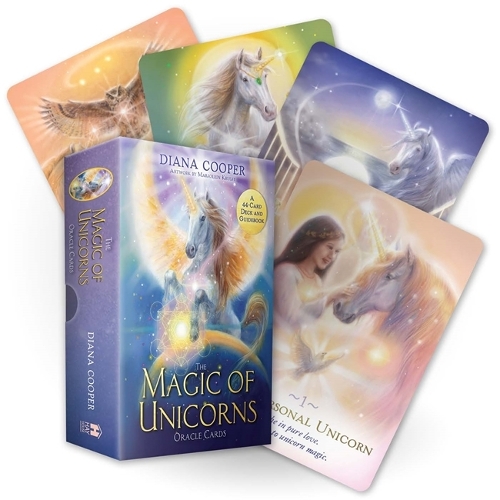The Magic of Unicorns Oracle Cards: Et sæt med 44 kort og en guidebog
