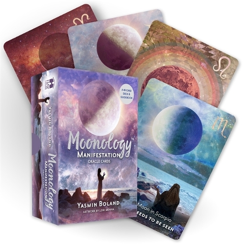 Moonology™ Manifestation Oracle: En 48-korts månastrologi-orakel och guidebok