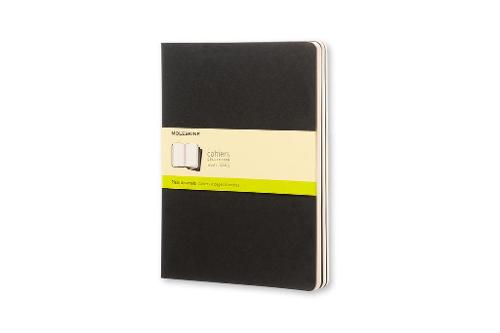 Moleskine Plain Cahier Xl - Sort Omslag (3 Sæt)