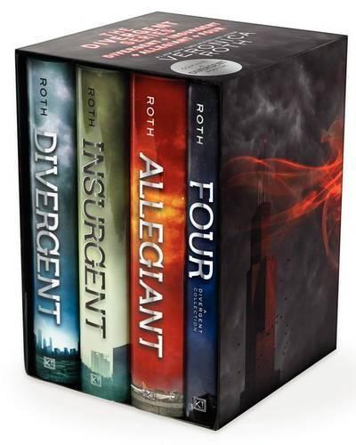 Divergent-serien Fire-Bogs Indbundet Gaveæske: Divergent, Insurgent, Allegiant, Four