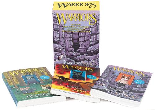 Warriors Manga 3-bogs fuldfarve-boks sæt: Graystripes eventyr; Ravenpaws sti SkyClan og den fremmede