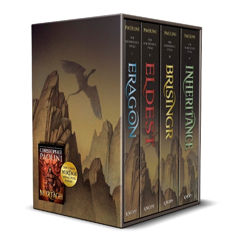 Arvscykeln, 4 böcker, inbunden i kassett: Eragon; Äldste; Brisingr; Arvet