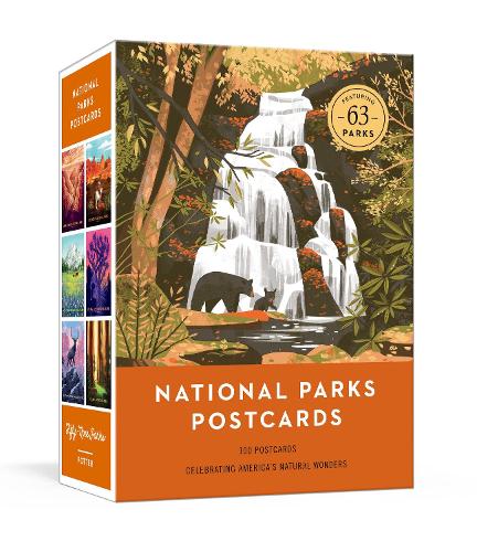 Nationalparker Postkort: 100 illustrationer, der hylder Amerikas naturlige vidundere
