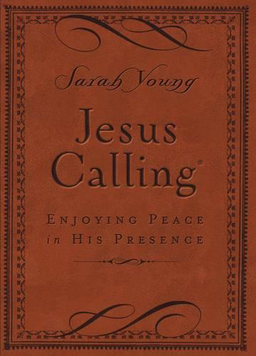 Jesus Calling Small Brown Leathersoft med skrifthenvisninger: Nyd fred i hans nærvær (En 365-dages andagtsbog) – Den perfekte kristne gave