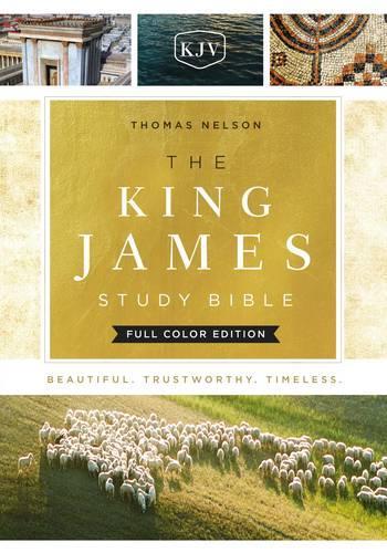 KJV The King James Study Bible Full-Color Edition Indbundet Hardcover Røde Bogstaver: KJV Holy Bible