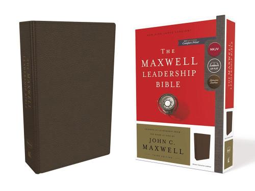 NKJV Maxwell Leadership Bible Kolmas painos Premium naudannahka ruskea Comfort Print: Pyhä Raamattu New King James Version NKJV Maxwell Leadership Bible Kolmas painos Premium naudannahka ruskea Comfort Print: Pyhä Raamattu New King James Version