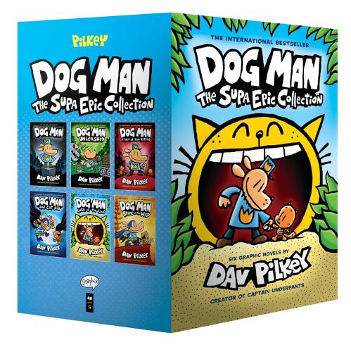 Dog Man 1-6: Supa Eeppinen Kokoelma: Kapteeni Kalsarin Luojalta