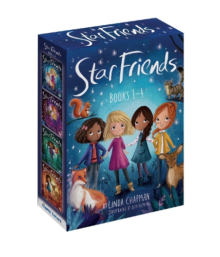 Star Friends 4-kirjan pakkaus, kirjat 1-4: Peili magiaa; Toiveloukku; Salainen loitsu; Pimeät temput
