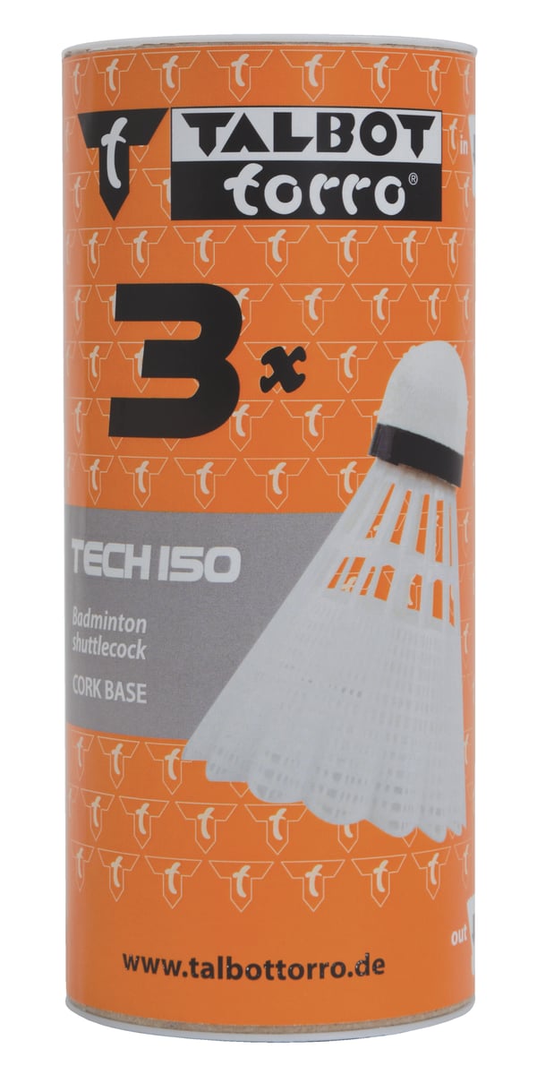 TALBOT TORRO Tech 150 badmintonbollar 3 st.
