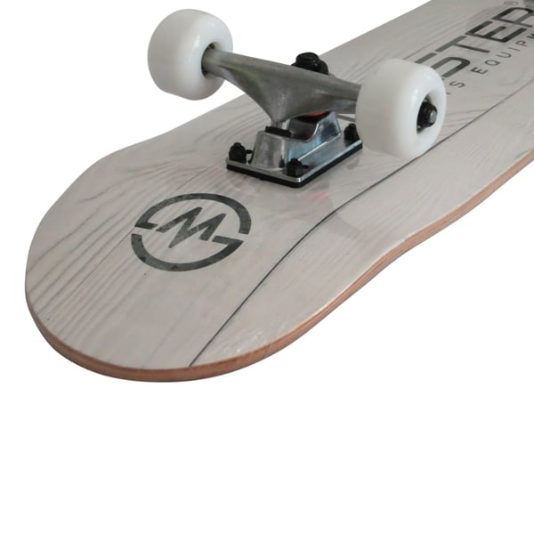 MASTER Experience Board Klassisk Skateboard - Vitt Trä