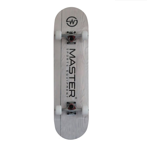 MASTER Experience Board Klassisk Skateboard - Vitt Trä