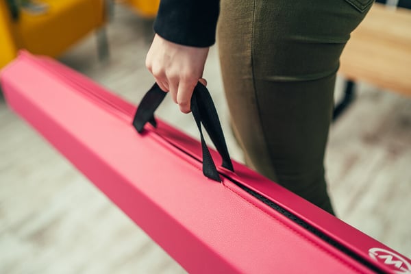 Hopfällbar gymnastikbalansbom MASTER 240 cm EVA - rosa