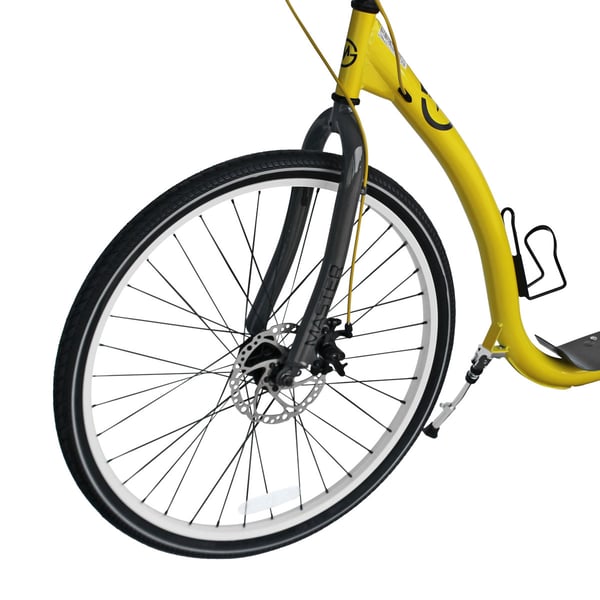Scooter med oppustelige hjul MASTER 26-20 GLX Sort og gul