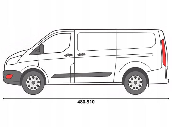 Auton suojapeite VAN L 480-510 Practic 3-kerroksinen hihna