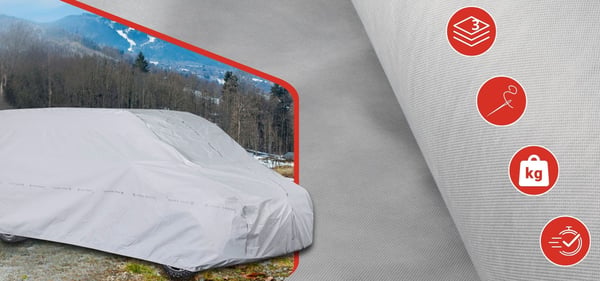 Auton suojapeite VAN L 480-510 Practic 3-kerroksinen hihna
