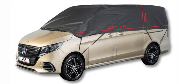 Puolipeite VAN XL 450 -auton pressulle, klassinen musta