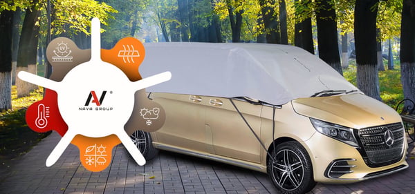 Puolipeite pakettiautoon XL-laatuinen, pehmeä auton pressu