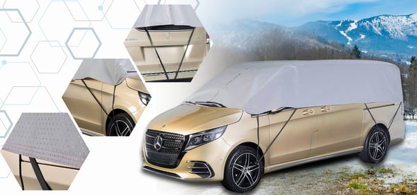 Puolipeite pakettiautoon XL-laatuinen, pehmeä auton pressu