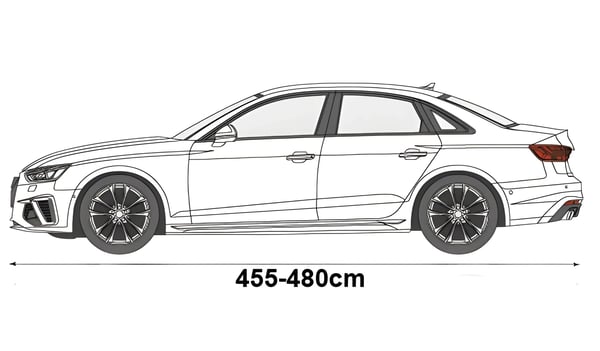 Raesadesuoja Sedan 480 -autoon, raesadesuoja, 14 mm:n raesade