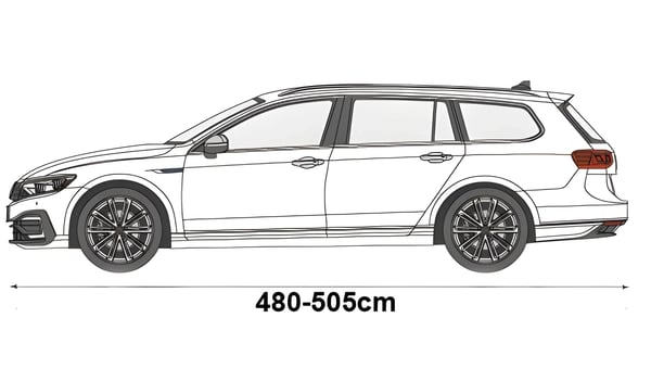 Autonpeite Kombi L2 480-505 -autopressulle, vedenpitävä, Premium
