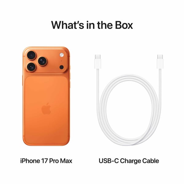 Apple iPhone 17 Pro Max 256GB 5G Smartphone - Cosmic Orange