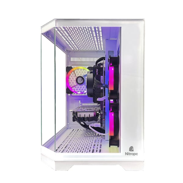 Nitropc Advanced Silver Plus Gaming PC - AMD Ryzen 5 5500 / NVIDIA GeForce RTX 3050 8GB / 16GB DDR4 / 1TB M.2 NVMe