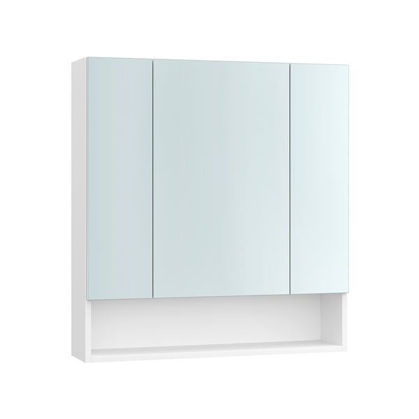 Kylpyhuonekaappi 3 ovella 16,5 x 70 x 75 cm pilvi valkoinen