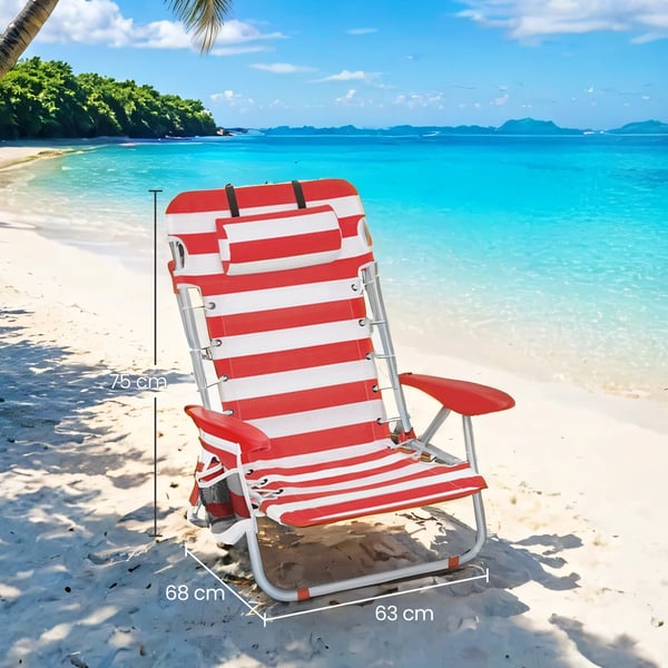 Strandstol, campingstol, sammenklappelig