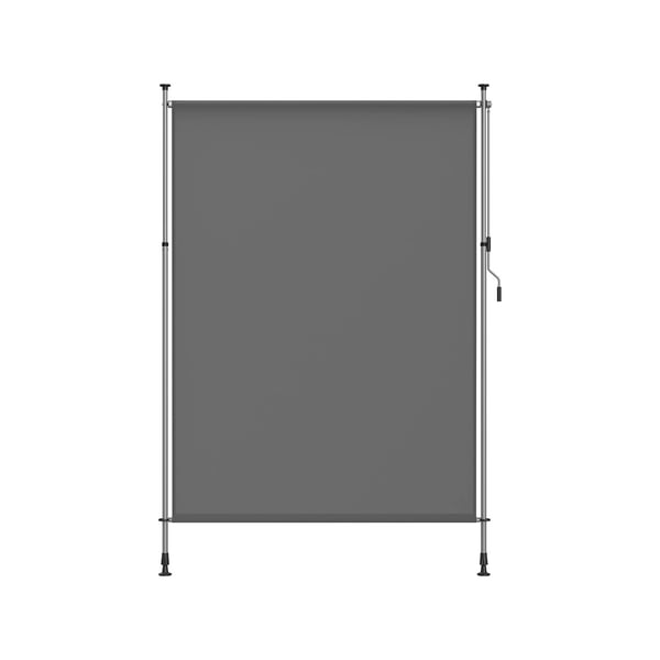 Vertikal markis höjdjusterbar 200 x (220-300) cm antracitgrå
