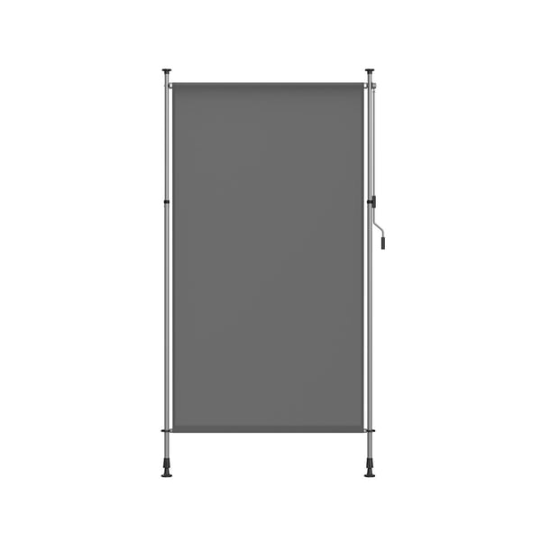 Pystysuora markiisi korkeussäädettävä 150 x (220-300) cm antrasiitinharmaa