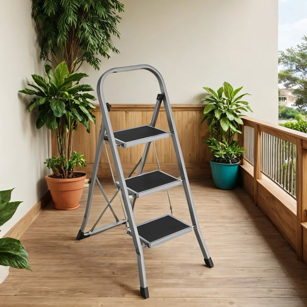 Trinladder, stige med 3 trin, sammenklappelig trin