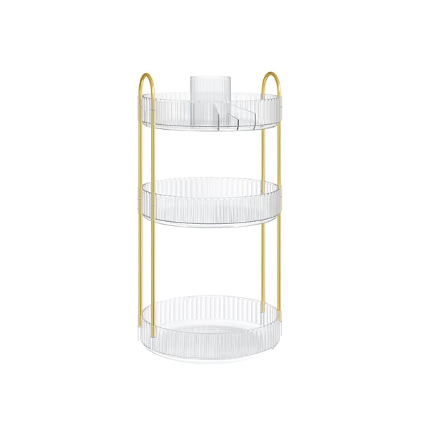 Make-up organiser 3 niveauer Gaveidé transparent
