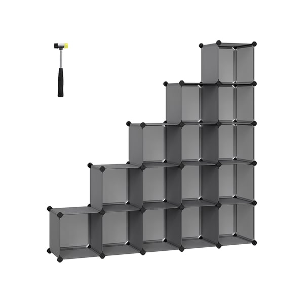 DIY-kenkäteline 16 kuutiosta 31 x 123 x 123 cm 31 x 123 cm.