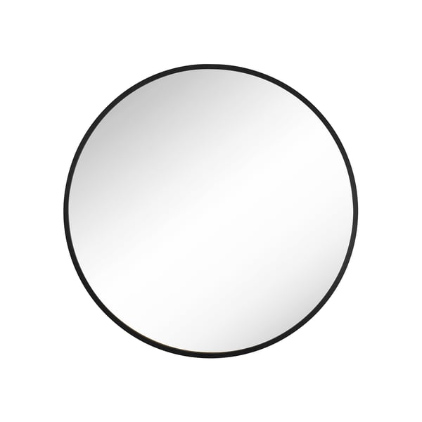 Pyöreä seinäpeili Kylpyhuoneen peili 61 cm halkaisija Metallirunko olohuoneeseen Makuuhuoneeseen Kylpyhuoneeseen Eteiseen Musta