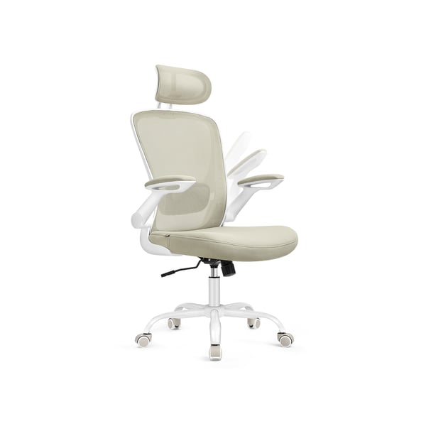 Ergonomisk kontorstol med net cappuccino beige