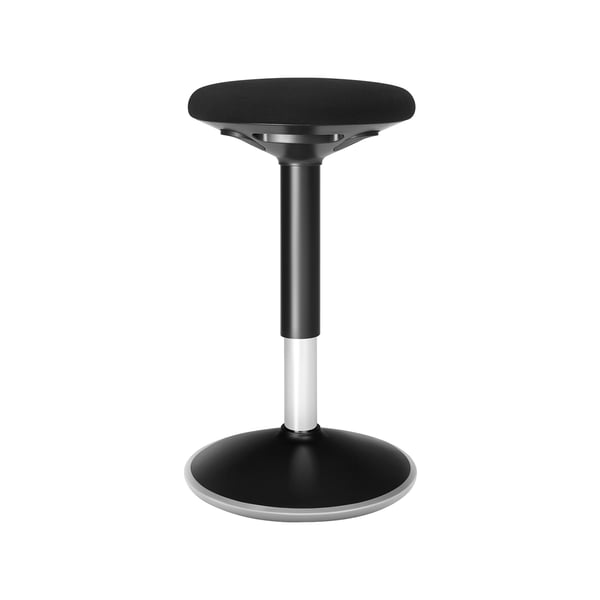 Aktiv skammel, Wobble Stool stående skrivebordsstol, Balance Chair, justerbar højde 55-70 cm, ingen samling krævet, sort