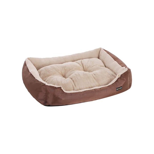 Hundeseng med vendbar pude 85 cm brun
