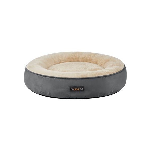Hundbädd, Doughnut kattbädd, rund, 60 cm diam, mörkgrå