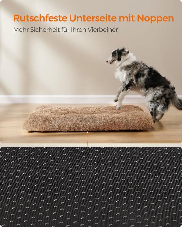 Hundeseng med blød polstring 122 x 74 cm