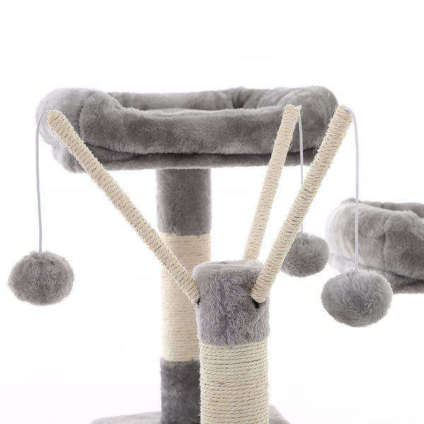 Kattetræ, XXL Cat Condo, 164 cm, lysegrå