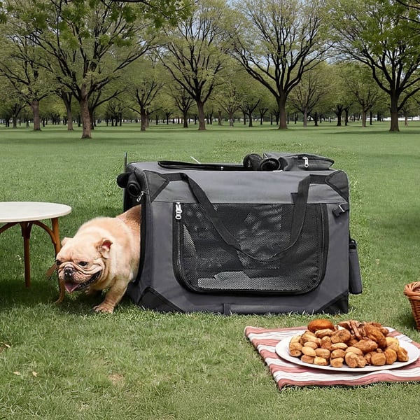 Feandrea foldbar hundekasse, hundetransportkasse, hundetaske