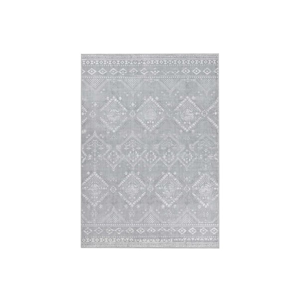 SONGMICS HOME Boho-matta 160 x 230 cm fluffig duvgrå